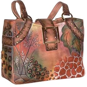 Anuschka Large Double Compartment Tote - Safari Leather Handbags