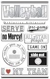 Creative Imaginations Art Warehouse Volleyball Collection Epoxy Stickers