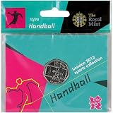 The Royal Mint London 2012 Sports Collection Handball 50p Coin