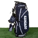 NFL Dallas Cowboys Navy Blue-Silver Fairway Stand Golf Bag