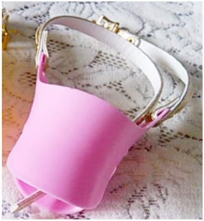 Novelty Cute Duckbilled Dog Muzzle Bark Bite Stop,anti-bite Maske for Dog,color: Pink , Size L for Small Dog Dachshund Teddy Pet Dog 1 Piece