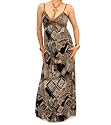 Blue Banana Boho Chic Full Length Chiffon Dress