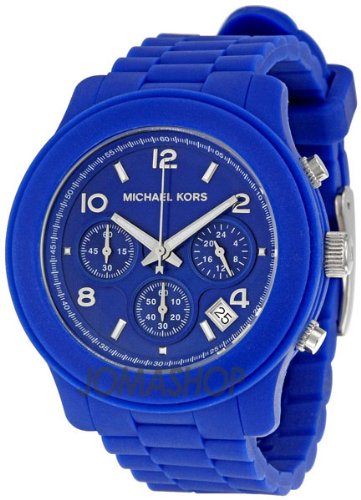 Michael Kors - Quartz with Blue Rubber Strap and Blue Dial Women's Watch - MK5293