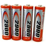 ZeikosZE-4AARechargeableAA2900mAhBatteries(packof4)
