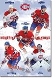 Montreal Canadiens (Mike Komisarek, Andrei Markov, Tomas Plekanec, Sergei Kostitsyn, Carey Price) Framed Sports Poster Print - 24