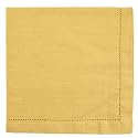 Gold Hemstitch Textured Cloth Dinner Napkins Set of 12