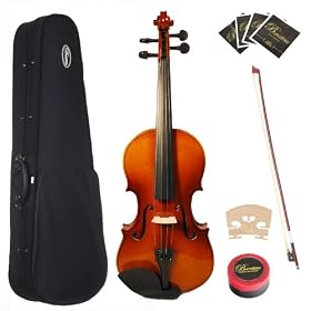Barcelona Beginner 1 Series 1/2 Size Student Violin with Case and Accessories