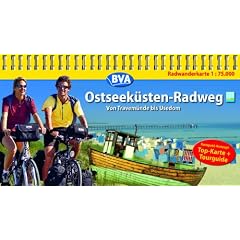 Ostseek�sten-Radweg Travem�nde-Usedom 1 : 75 000: Kompakt-Spiralo