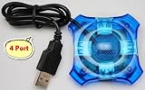 BESTEK 4 x USB Ports Multiple USB Port For Cell Phone Charging USB Devices Portable