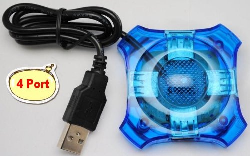 BESTEK 1 to 4 USB Ports Splitter Charger Portable For iPhone iPod Cell Phones