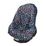 Wupzey Car Seat Cover, Blue Giraffe