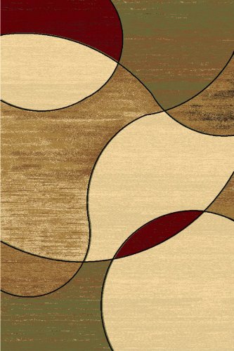 LA Rug Inc RUMELA0508 123/00 Collection 5-Feet by 8-Feet Area Rug