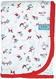 Dr. Seuss Thing One and Two Chaos White Blanket