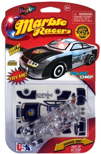 Skullduggery Krazy Kars Marble Racers, Light Up Police Chief