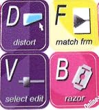 Apple final cut keyboard stickers