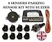 Parking Reversing 8 Sensors buzzer alarm sensor system - Maroon