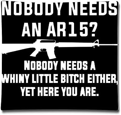 Nobody Needs An AR15 Throw Pillows Covers Couch Pillow Decorative