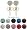 Crystal Stud Earrings by GlitZ JewelZ © - 1/4' (6MM) - Silver 18K Gold plated, looks like real Gold - made with over 70 crystals - bling bling!! Comes packed in a lovely velvet pouch - Choose the colour & size from the menu below
