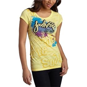 Southpole Junior's Paint Splatter Logo Tee