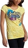 Southpole Junior's Paint Splatter Logo Tee,Baby Yellow,Medium