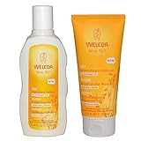 Weleda All Natural Organic Replenishing Oatmeal Shampoo and Conditioner Bundle For Dry or Damaged Hair With Jojoba and Sage Leaves For Men or Women, 6.4 fl. oz. each