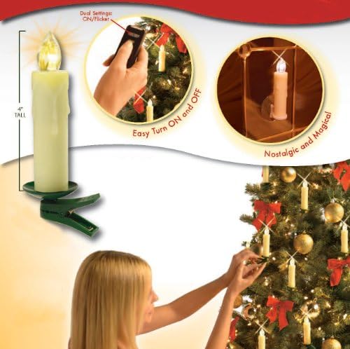 REMOTE CONTROL 16PC. HOLIDAY LED FLAMELESS WAX CANDLE SET