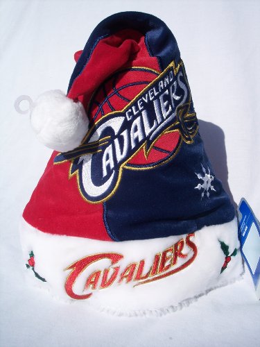 CLEVELAND CAVALIERS NBA XMAS SANTA HAT CAP ADULT NEW