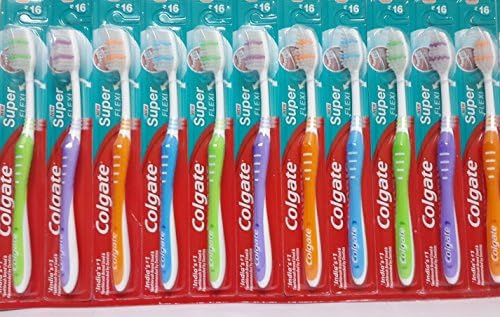 12 X COLGATE Super Flexi SOFT Bristle Toothbrush Flexible Neck Clean Teeth Gum_Nuttakang shop.