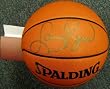Larry Bird Signed in Gold Spalding Basketball UDA