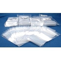 500 Zipper Block Bags Plastic Shipping Baggies 3"x 5"