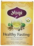 Yogi Healthy Fasting, Herbal Tea Supplement, 16-Count Tea Bags (Pack of 6)