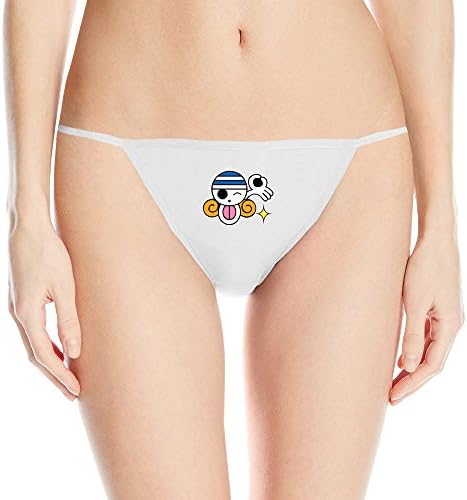 MZONE Cool Captain Pirate Bikini Thong For Women White Size L