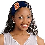 MLB Detroit Tigers Ladies Navy Blue FanBand Jersey Headband