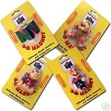Nintendo 64 Magnet 4 Pack, Mario, Bouser, Donkey Kong & N64 Star