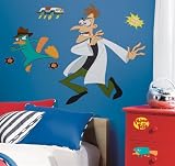 Agent P (Perry Platypus) & Dr. Doofenshmirtz - Phineas & Ferb Peel & Stick Giant Wall Mural Appliques