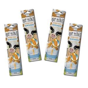 4 Packs Official Got Milk Magic Flavored Straws – Orange Cream – (24 Straws total)