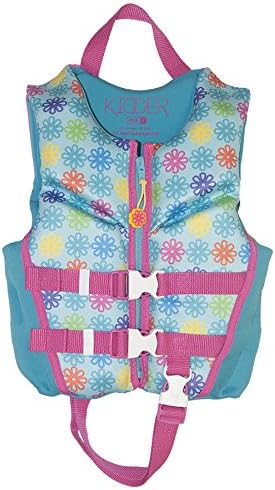 Kidder Children Hinged Flexback Biolite Life Jacket, Aqua