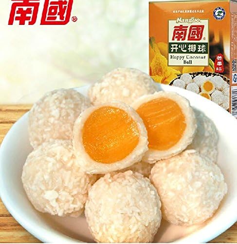 Luckycat Chinese Special Snacks Nannguo Happy Coconut Ball 200g Mango Flavor