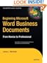 Beginning Microsoft Word Business Documents: From Novice to Professional (Beginning: from Novice to Professional)