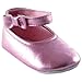 Girl Ankle Bow Shoe, Light Pink, 12-18 months Baby