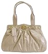 Coach Signature Patent Garnet Gold Leather Purse