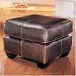 Cordoba Leather Ottoman By Coaster Furniture