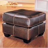 Cordoba Leather Ottoman By Coaster Furniture