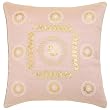 EXP Decorative Handmade Cushion Cover / Pillow Sham With Gold Stitch Design - Beige