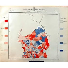 Les 1929 D�c�s Sassari Caprera de Statistiques de l'Italie de Carte Couleur