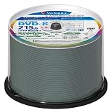三菱化学メディア Verbatim 録画用 DVD-R DL 片面2層 215分 CPRM対応 8倍速 ワイド印刷対応 ホワイトレーベル スピンドルケース 50枚パック VHR21HP50V1FFP [フラストレーションフリーパッケージ(FFP)]