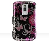 New Pink Black Butterfly Blackberry 9000 Bold Snap on Cell Phone Case