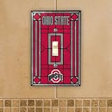 Ohio State Buckeyes - NCAA Art Glass Single Switch Plate Cover