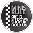 GoBadges CD0404 White MINI Rule 01 Magnetic Grill Badge