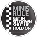 GoBadges CD0404 White MINI Rule 01 Magnetic Grill Badge